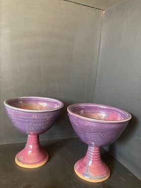 Handmade ceramic goblets/cups